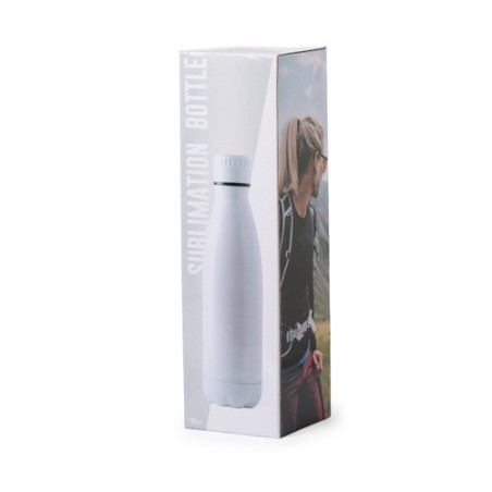 Gourde Éco-responsable 700ml en Acier Inoxydable Personnalisée Bayron Matières : acier inoxydable Couleurs : blanc impression ha
