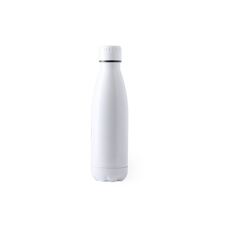Gourde Éco-responsable 700ml en Acier Inoxydable Personnalisée Bayron Matières : acier inoxydable Couleurs : blanc marquage lase