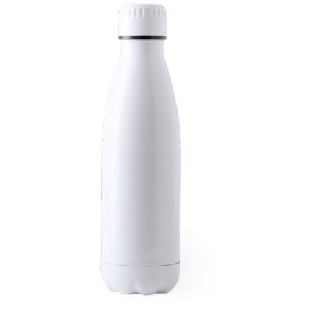 Gourde Éco-responsable 700ml en Acier Inoxydable Personnalisée Bayron Matières : acier inoxydable Couleurs : blanc marquage lase