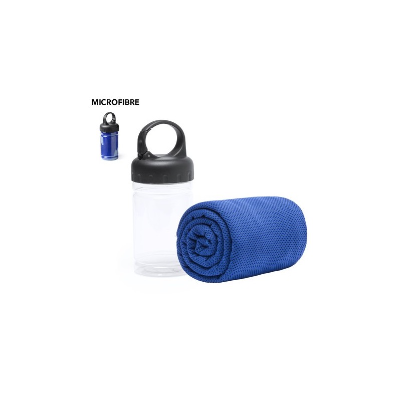 Serviette Rafraîchissante et Personnalisable - Rikat Matières : nylon Couleurs : blanc objet promotionnel éco-responsable