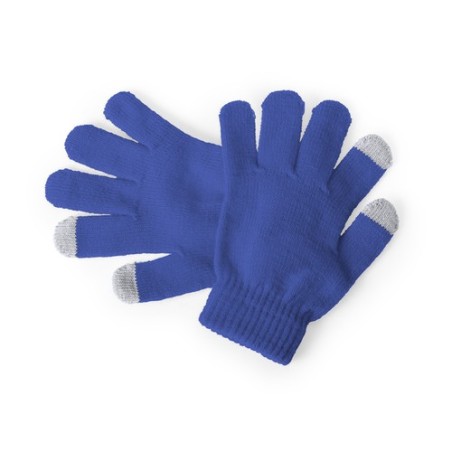 Gants Tactiles Personnalisés Éco-responsables pour Enfants Pigun Matières : acrylique Couleurs : vert impression haute définitio