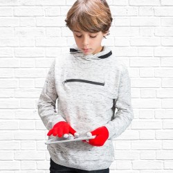 Gants Tactiles Personnalisés Éco-responsables pour Enfants Pigun Matières : acrylique Couleurs : rouge goodies entreprise design