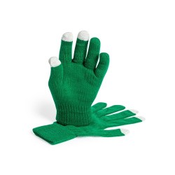 Gants Tactiles Personnalisés Éco-responsables pour Enfants Pigun Matières : acrylique Couleurs : rouge cadeau client original