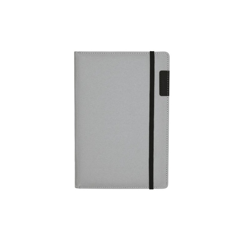 Bloc-notes étui personnalisé pas cher Katz Couleurs : gris Matières : polyester recyclé