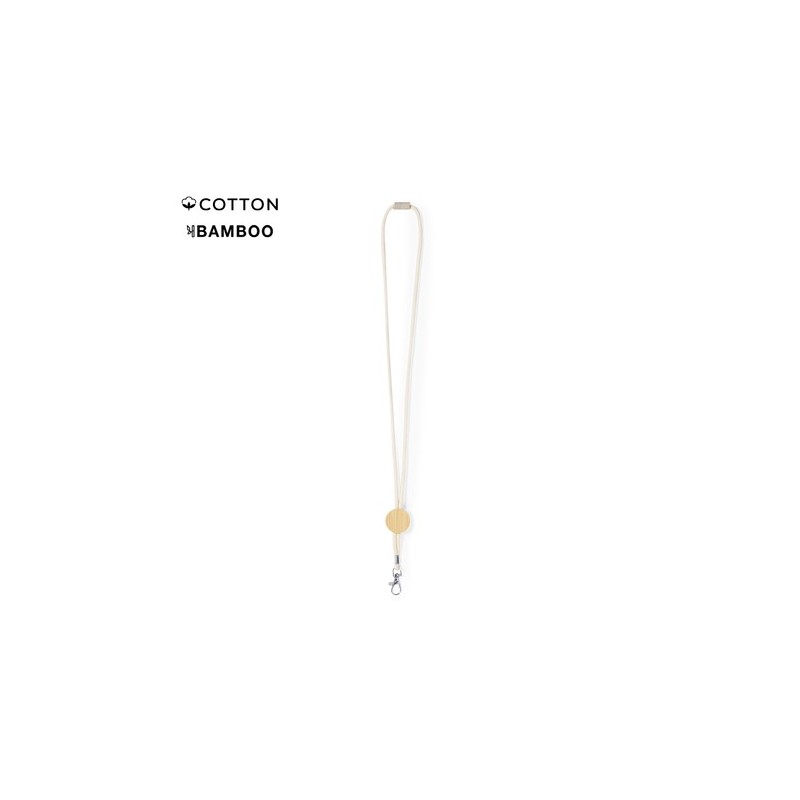 Lanyard Éco-responsable Personnalisable de Gibons Matières : bambou
