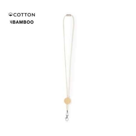 Lanyard Éco-responsable Personnalisable de Gibons Matières : bambou