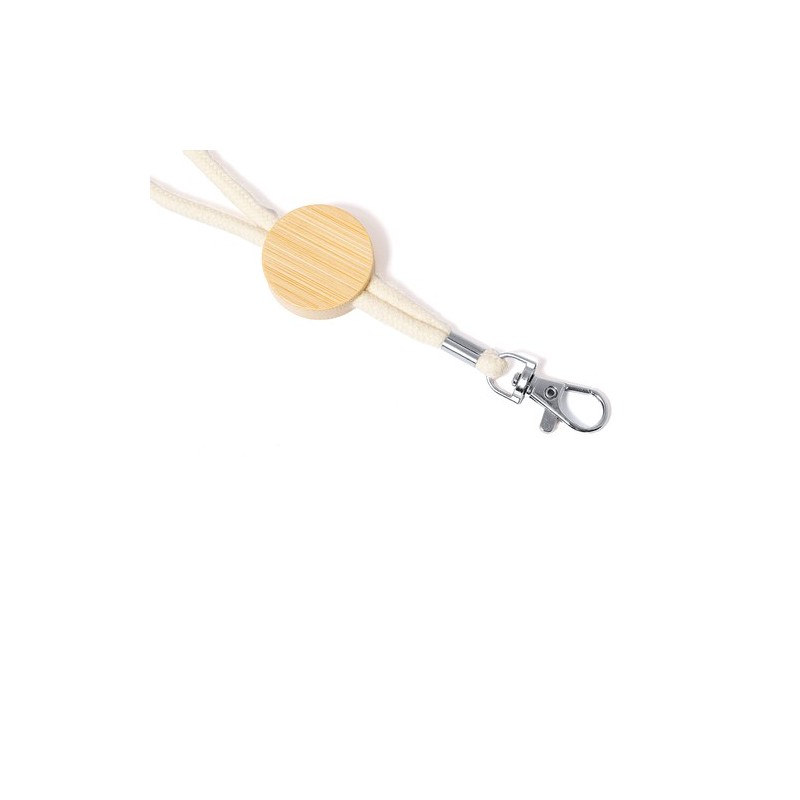 Lanyard Éco-responsable Personnalisable de Gibons Matières : bambou goodies publicitaire événementiel