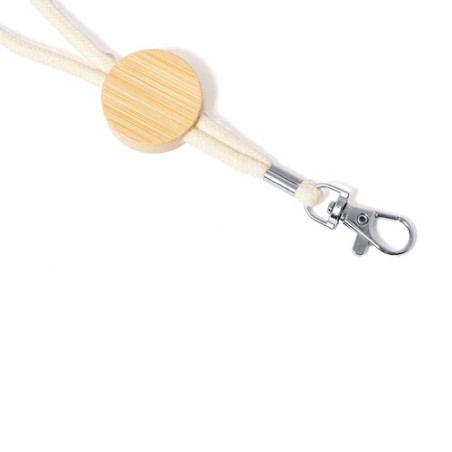 Lanyard Éco-responsable Personnalisable de Gibons Matières : bambou goodies publicitaire événementiel