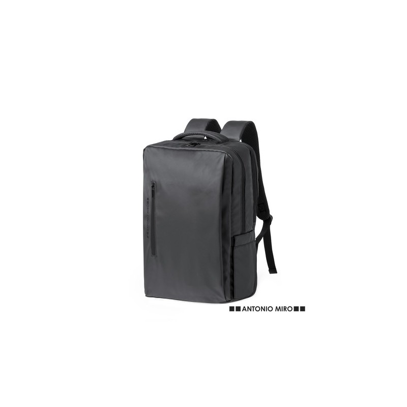 Sac à Dos Personnalisé Éco-Cuir Premium pour Professionnels - Ladian Matières : PU Couleurs : noir personnalisable avec votre lo