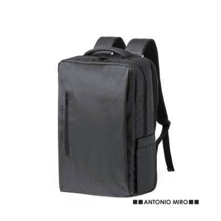 Sac à Dos Personnalisé Éco-Cuir Premium pour Professionnels - Ladian Matières : PU Couleurs : noir personnalisable avec votre lo
