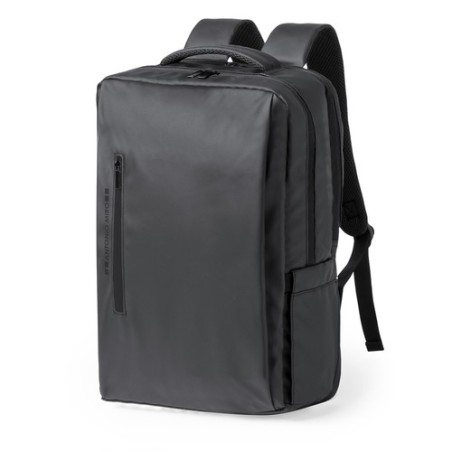 Sac à Dos Personnalisé Éco-Cuir Premium pour Professionnels - Ladian Matières : PU Couleurs : noir cadeau entreprise pas cher