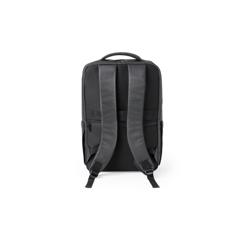 Sac à Dos Personnalisé Éco-Cuir Premium pour Professionnels - Ladian Matières : PU Couleurs : noir goodies publicitaire événemen