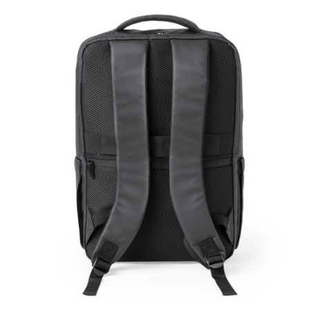 Sac à Dos Personnalisé Éco-Cuir Premium pour Professionnels - Ladian Matières : PU Couleurs : noir goodies publicitaire événemen