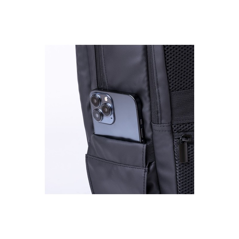 Sac à Dos Personnalisé Éco-Cuir Premium pour Professionnels - Ladian Matières : PU Couleurs : noir marquage laser ultra précis