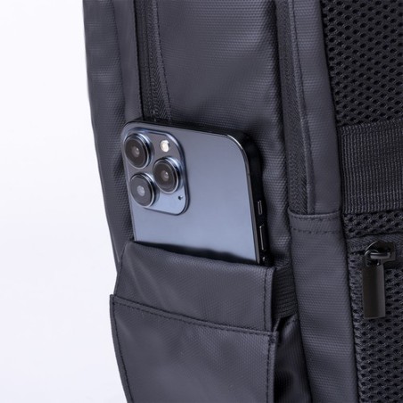 Sac à Dos Personnalisé Éco-Cuir Premium pour Professionnels - Ladian Matières : PU Couleurs : noir marquage laser ultra précis
