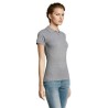 Polo polycoton personnalisé pour femme - PRIME Matières : PET Taille textile : L Couleurs : gris chiné livraison express 24h 48h