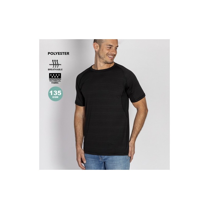 T-Shirt Sport et Mode Personnalisé Adulte Tecnic Kannur Matières : polyester Taille textile : XXL Couleurs : noir objet publicit