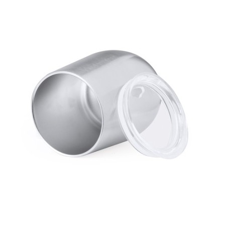 Mug Isotherme Éco-responsable Personnalisé Thermique Yarton Couleurs : argenté Matières : acier inoxydable recyclé goodies publi