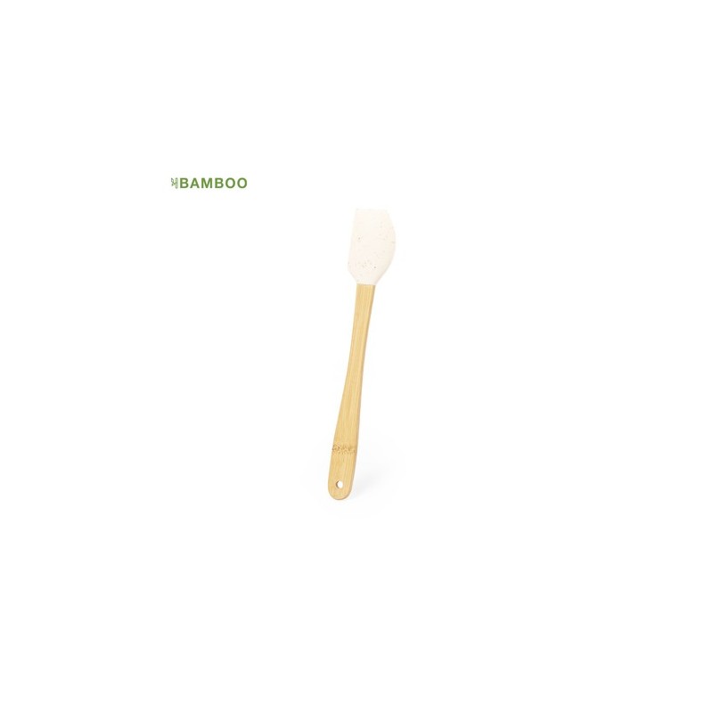 Spatule Éco-responsable Personnalisée Ustensile de Cuisine pas cher Aloria Matières : bambou Couleurs : naturel personnalisable 