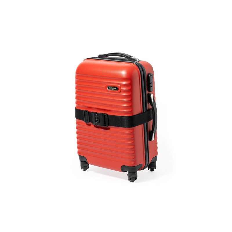 Sangle de Bagage Pratique Personnalisée pas cher - Chengu Matières : polyester Couleurs : noir marquage laser ultra précis