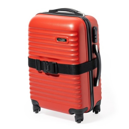 Sangle de Bagage Pratique Personnalisée pas cher - Chengu Matières : polyester Couleurs : noir marquage laser ultra précis