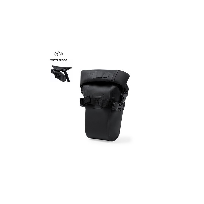 Sac de Vélo Imperméable Pratique Personnalisé Hydoria Matières : PVC Couleurs : noir personnalisable avec votre logo