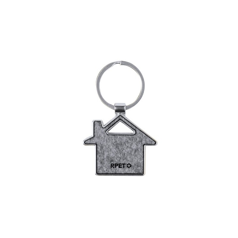 Porte-Clés Éco-responsable Personnalisable - Hailton Matières : métal objet publicitaire robuste