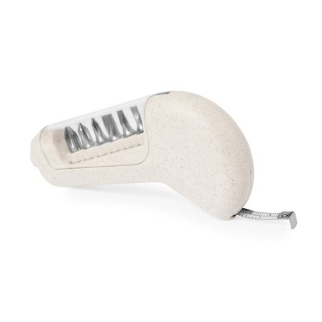 Mètre Grade Pratique et Éco-responsable Multi Outils 1m Drankil Matières : ABS Couleurs : naturel cadeau entreprise pas cher