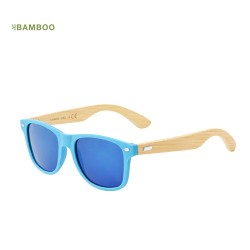 Lunettes de Soleil Personnalisées UV400 - Ferguson Pas Cher Matières : bambou Couleurs : jaune 2