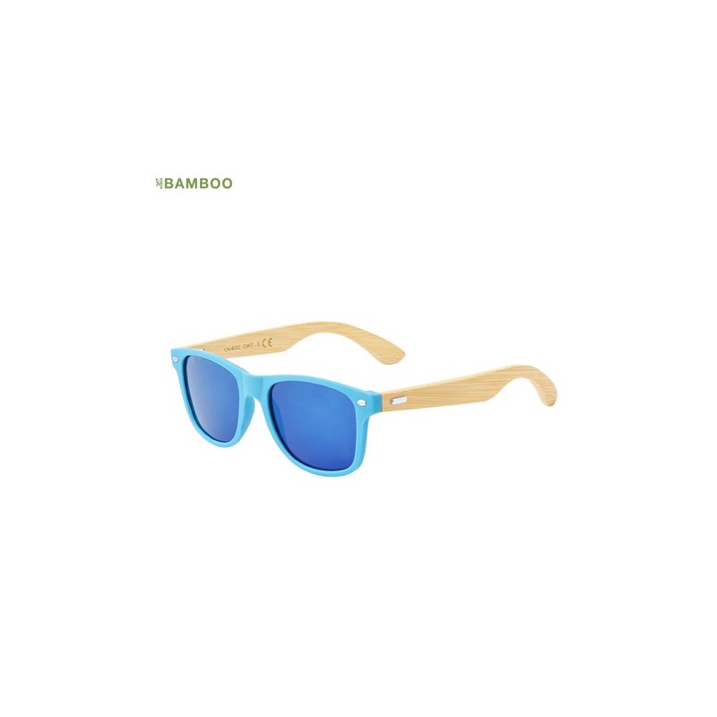 Lunettes de Soleil Personnalisées UV400 - Ferguson Pas Cher Matières : bambou Couleurs : blanc livraison express 24h 48h