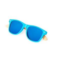Lunettes de Soleil Personnalisées UV400 - Ferguson Pas Cher Matières : bambou Couleurs : blanc cadeau client original