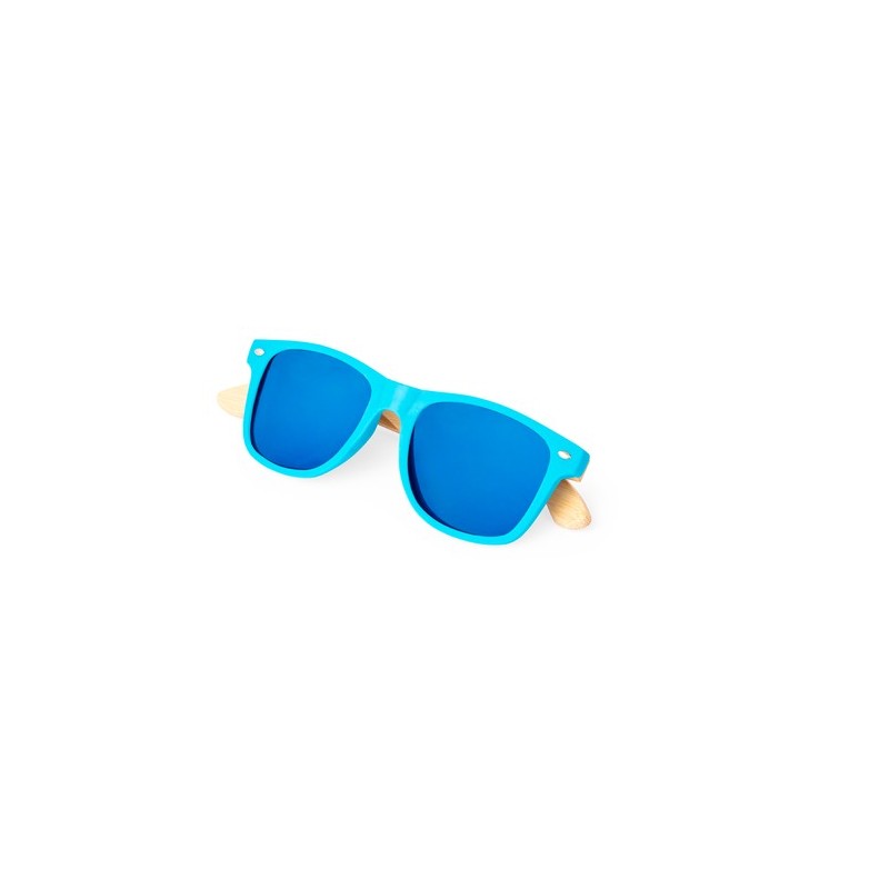 Lunettes de Soleil Personnalisées UV400 - Ferguson Pas Cher Matières : bambou Couleurs : blanc cadeau client original
