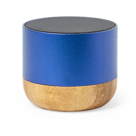 Haut-Parleur Bluetooth Personnalisé Éco-responsable pas cher - Lops Matières : bambou Couleurs : bleu