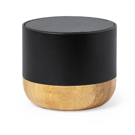 Haut-Parleur Bluetooth Personnalisé Éco-responsable pas cher - Lops Matières : bambou Couleurs : bleu goodies entreprise design