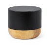 Haut-Parleur Bluetooth Personnalisé Éco-responsable pas cher - Lops Matières : bambou Couleurs : bleu goodies entreprise design