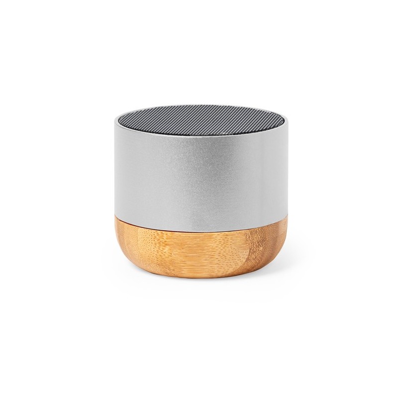 Haut-Parleur Bluetooth Personnalisé Éco-responsable pas cher - Lops Matières : bambou Couleurs : bleu accessoire événementiel un