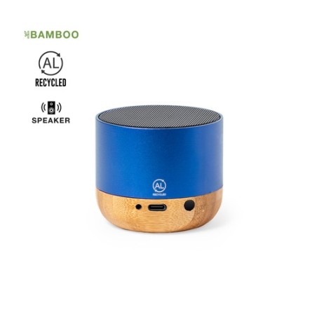Haut-Parleur Bluetooth Personnalisé Éco-responsable pas cher - Lops Matières : bambou Couleurs : noir objet promotionnel éco-res