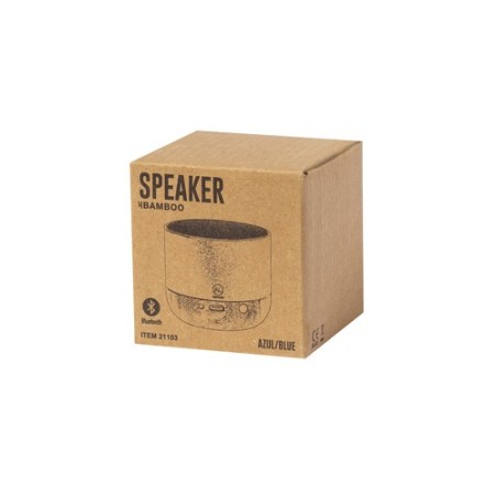 Haut-Parleur Bluetooth Personnalisé Éco-responsable pas cher - Lops Matières : bambou Couleurs : noir cadeau client original