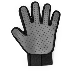Gant de Brossage Confort Optimal pour Animaux de Compagnie Akitax Matières : polyester Couleurs : noir