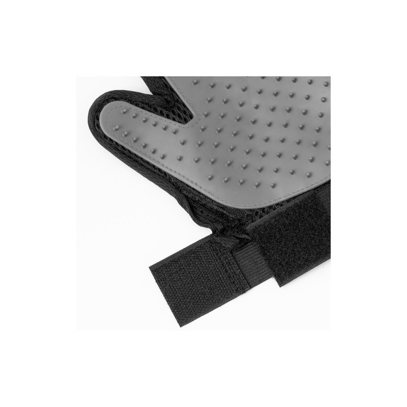 Gant de Brossage Confort Optimal pour Animaux de Compagnie Akitax Matières : polyester Couleurs : noir impression haute définiti