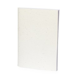 Cahier Éco-responsable Ensemencé Personnalisé Derna Couleurs : blanc cadeau entreprise pas cher