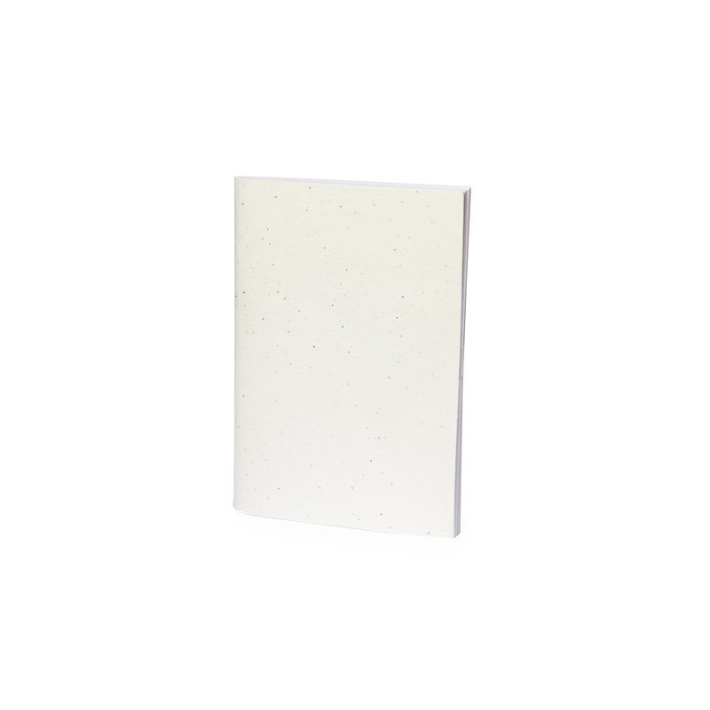 Cahier Éco-responsable Ensemencé Personnalisé Derna Couleurs : blanc cadeau entreprise pas cher