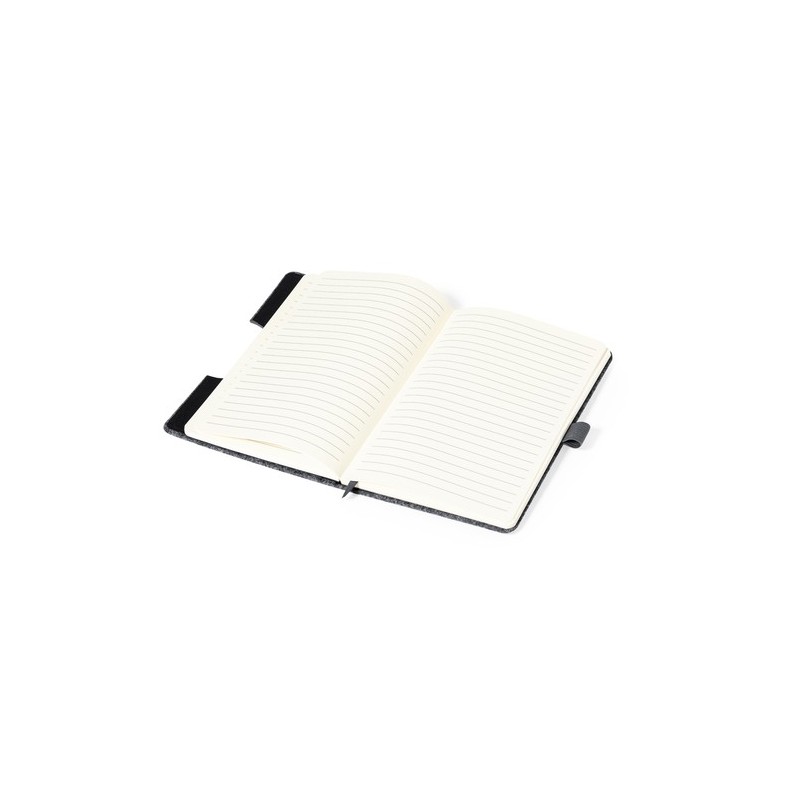 Bloc Notes Éco-responsable Personnalisé avec Support Smartphone - Kobain Matières : bambou Couleurs : gris goodies publicitaire 