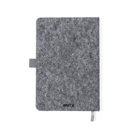 Bloc Notes Éco-responsable Personnalisé avec Support Smartphone - Kobain Matières : bambou Couleurs : gris impression haute défi