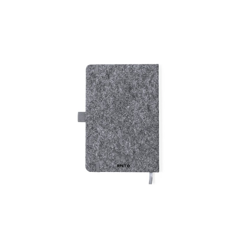 Bloc Notes Éco-responsable Personnalisé avec Support Smartphone - Kobain Matières : bambou Couleurs : gris impression haute défi