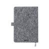 Bloc Notes Éco-responsable Personnalisé avec Support Smartphone - Kobain Matières : bambou Couleurs : gris impression haute défi