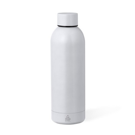 Bouteille Isotherme Éco-responsable Thermique - Keono Couleurs : bleu Matières : acier inoxydable recyclé cadeau entreprise pas 