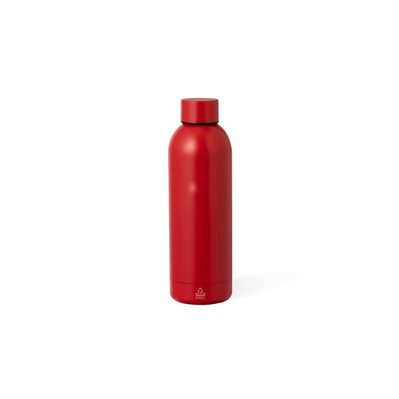 Bouteille Isotherme Éco-responsable Thermique - Keono Couleurs : blanc Matières : acier inoxydable recyclé impression logo haute