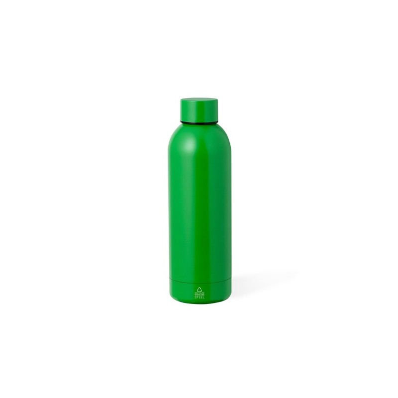 Bouteille Isotherme Éco-responsable Thermique - Keono Couleurs : blanc Matières : acier inoxydable recyclé cadeau client origina