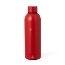 Bouteille Isotherme Éco-responsable Thermique - Keono Couleurs : rouge Matières : acier inoxydable recyclé cadeau entreprise pas